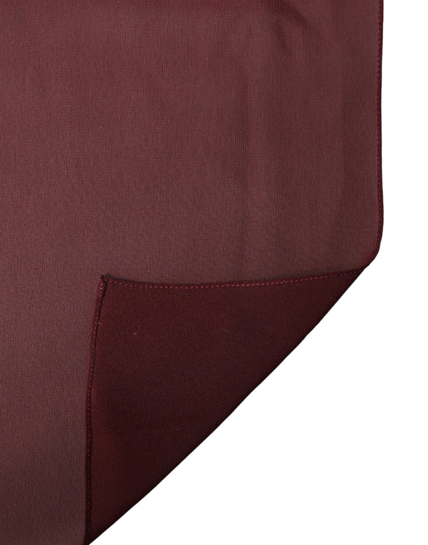 Dolce & Gabbana Maroon Silk Stole Neck Wrap Shawl Men 200cm x 130cm Scarf