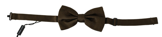 Dolce &amp; Gabbana Elegant Silk Bow Tie with Polka Dot