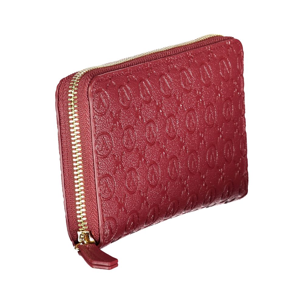 Mario Valentino Rosso Polyurethane Women Wallet