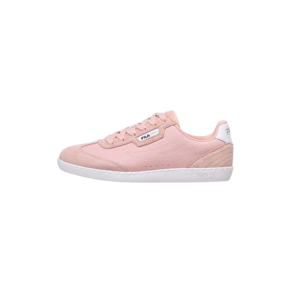 Fila Pink Leather Low Top Sneakers