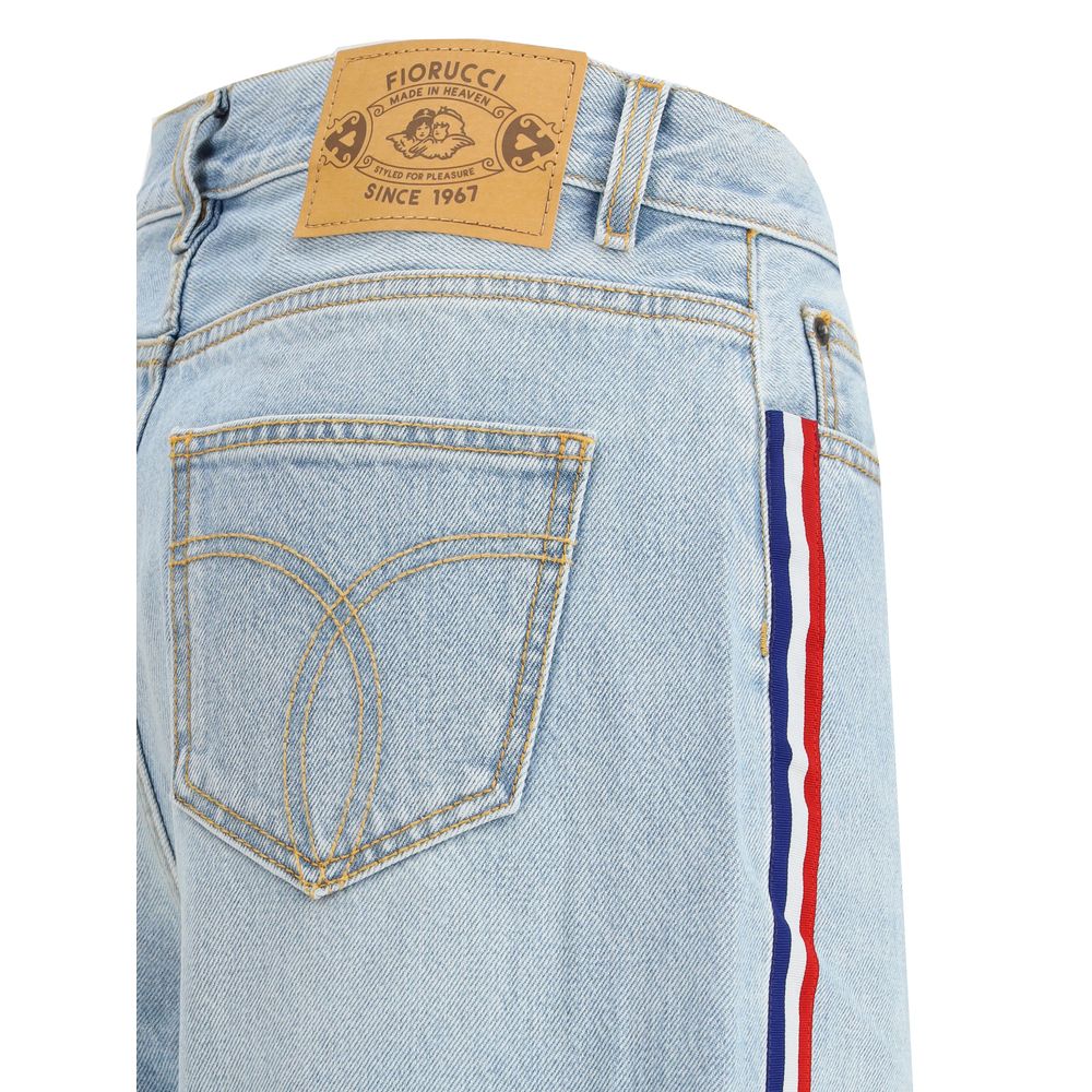 Fiorucci Blue Cotton Jeans Denim