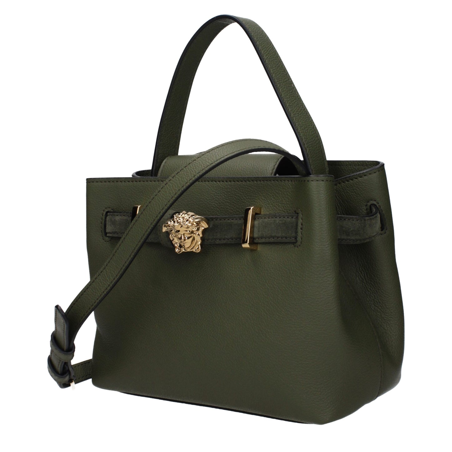 Versace Green Leather Handbag