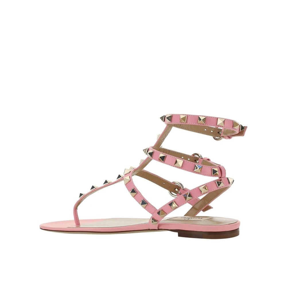 Valentino Garavani Multicolor Calfskin Flat Sandals