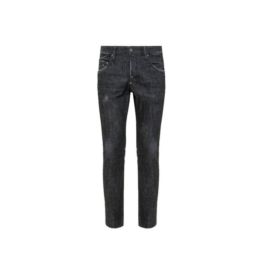 Dsquared² Black Cotton Slim Fit Jeans