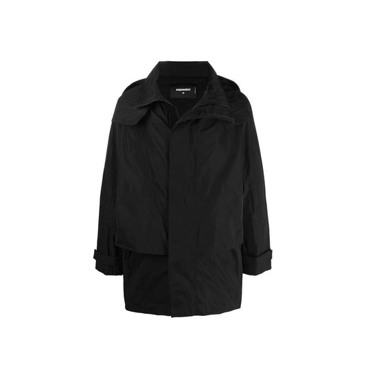 Dsquared² Black Nylon Shell Jacket