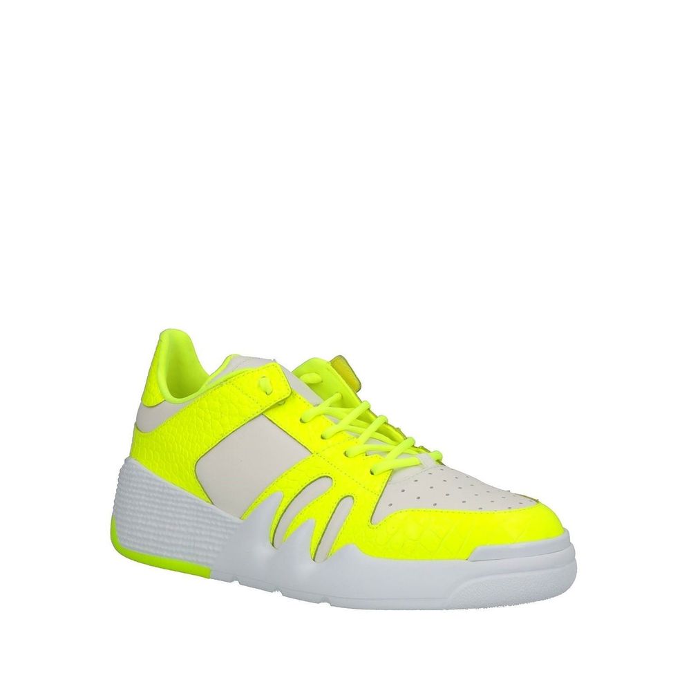 Giuseppe Zanotti White Calfskin Athletic Sneakers