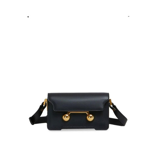 Marni Black Calfskin Crossbody Bag