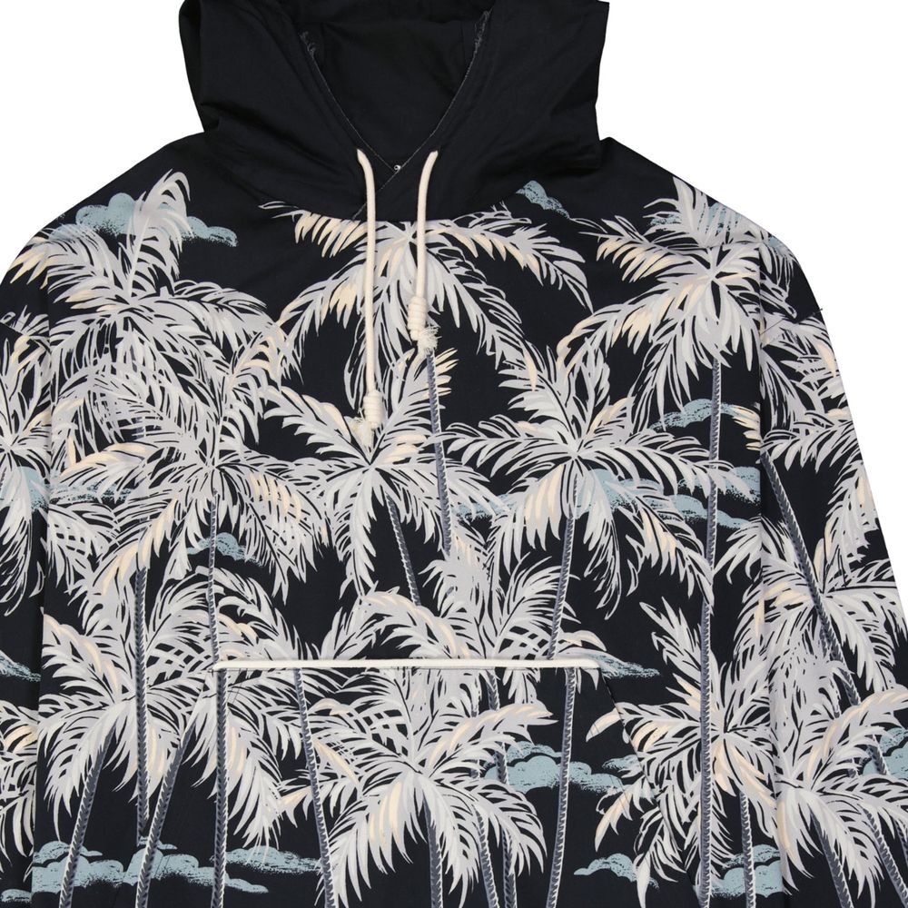 Palm Angels Black Cotton Pattern Shirt