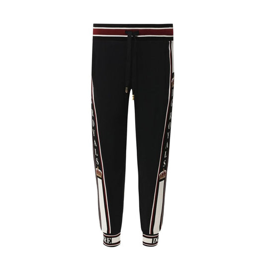 Dolce & Gabbana Black Elastane Joggers (Workout Pants)