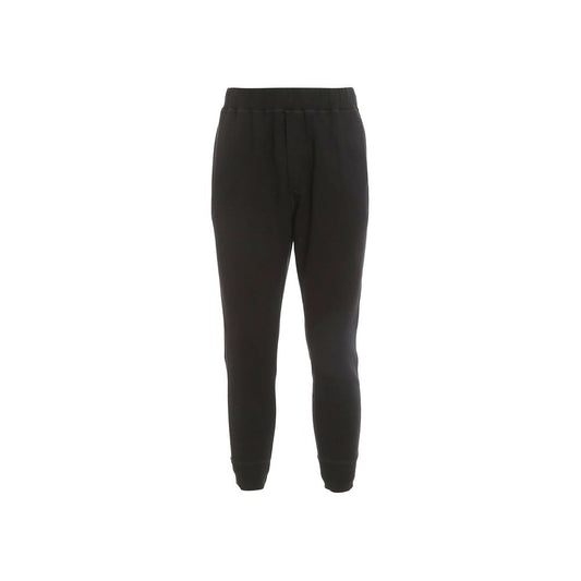 Dsquared² Black Cotton Joggers (Workout Pants)