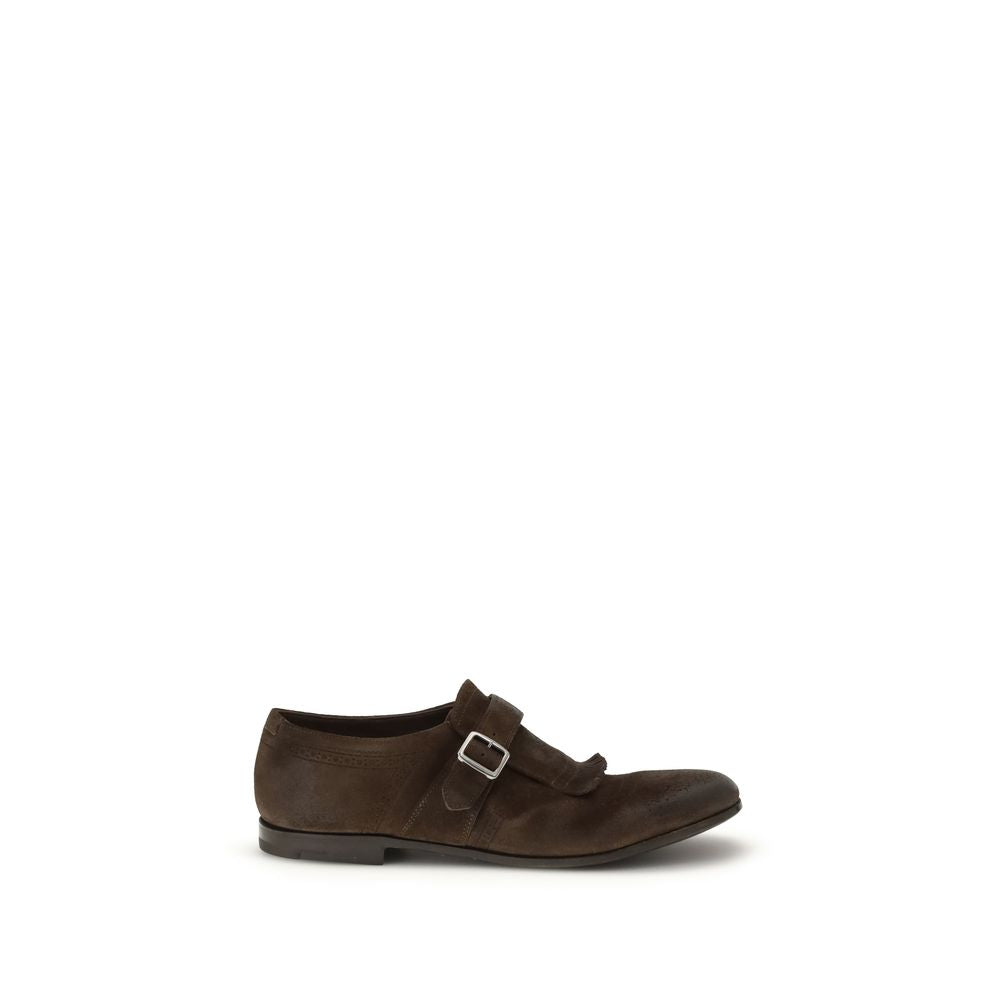 Church's Brown Suede Leather Slip-On Loafers