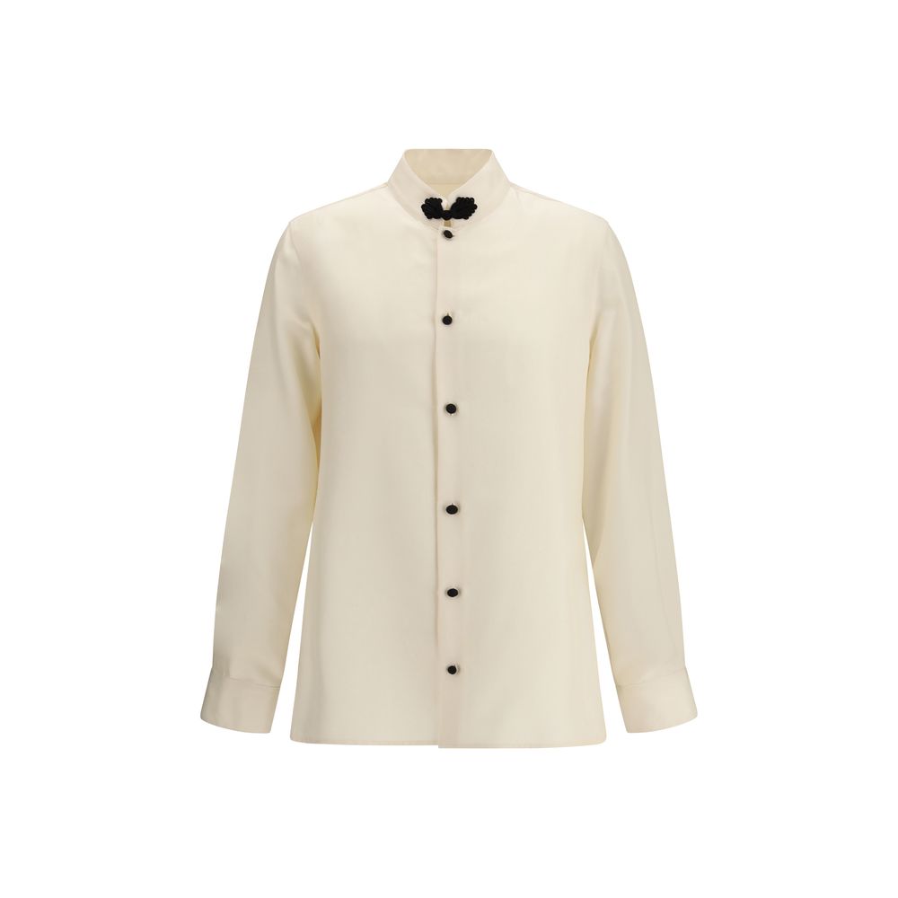 Valentino Cream Silk Shirt
