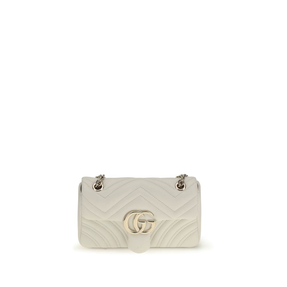Gucci White Calf Leather Bos Taurus Handbag