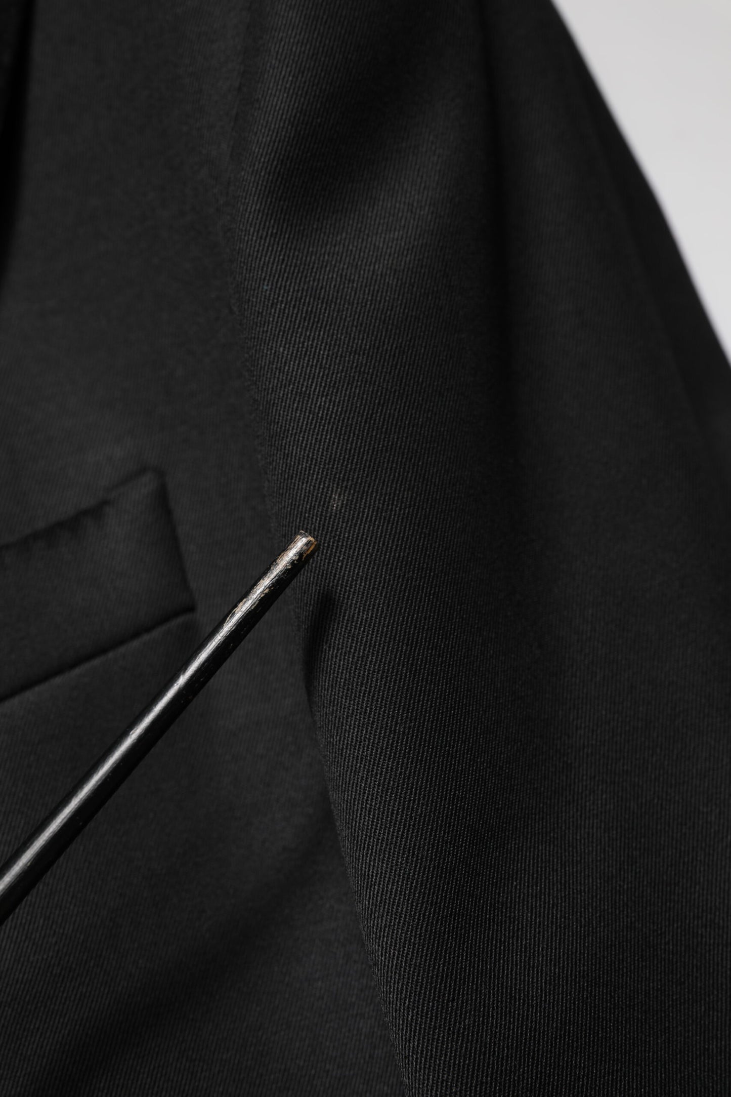 Dolce & Gabbana Black Wool Single Breasted Jacket Blazer