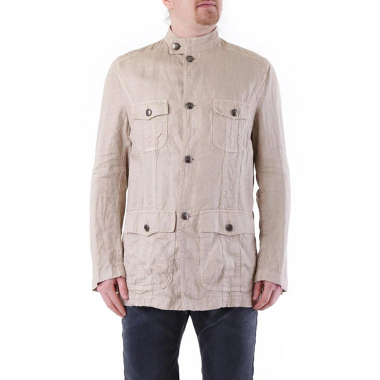 Husky Beige Linen Coat