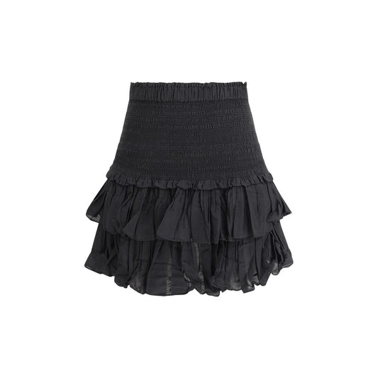 Marant Etoile Black Cotton Mini Skirt