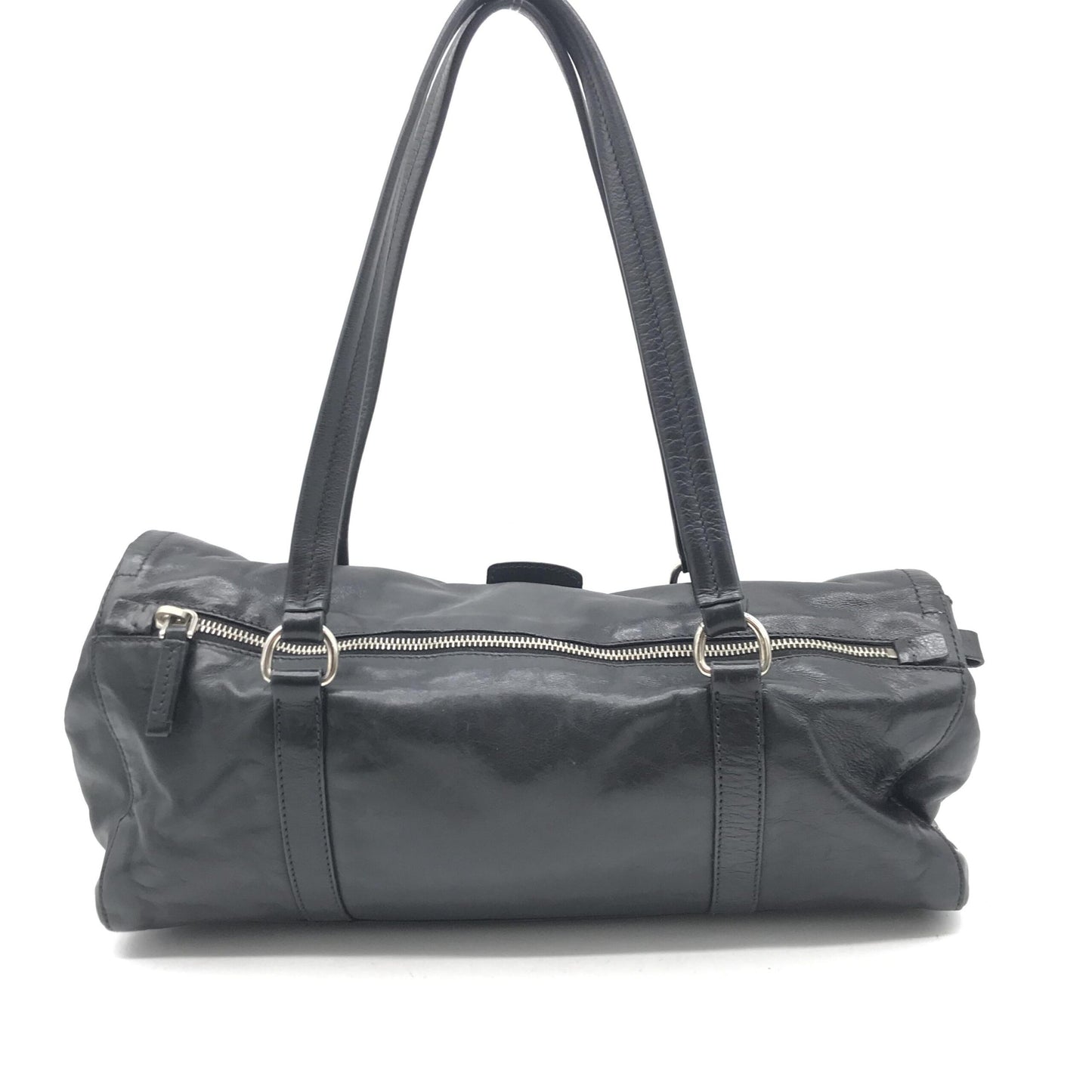 Prada Black Leather Shoulder Handbag