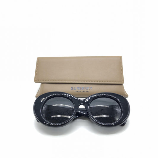 Burberry Black Oversized Round Sunglasses