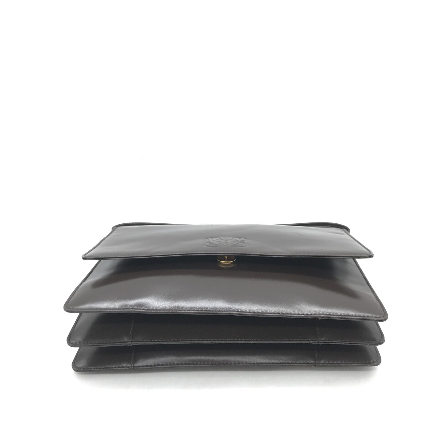 Loewe Black Leather Shoulder Bag