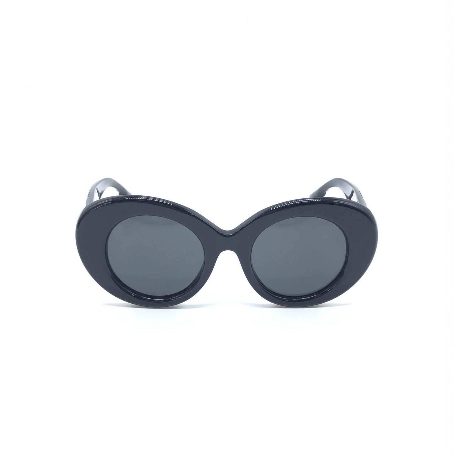 Burberry Black Oversized Round Sunglasses