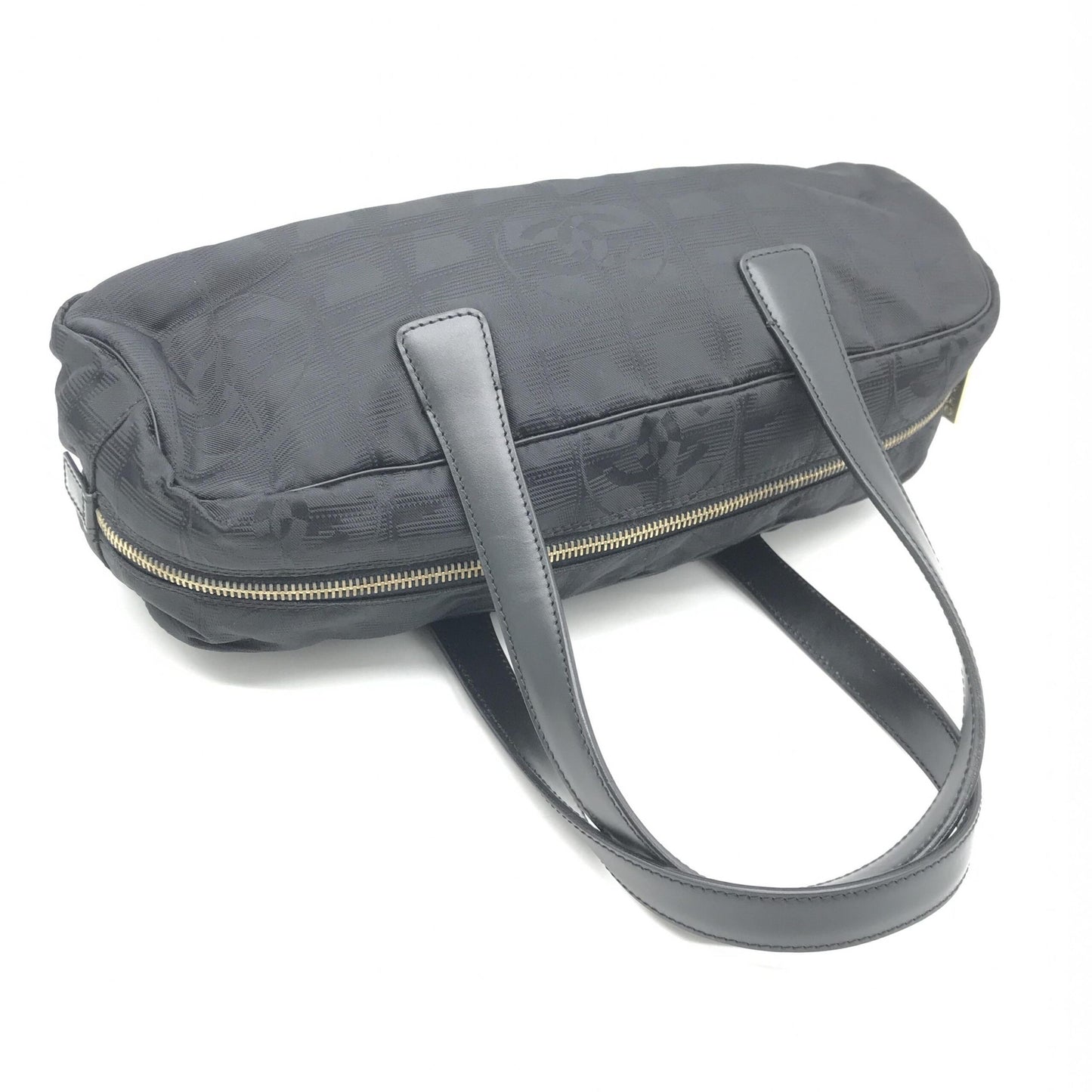 Chanel Black Nylon Travel Handbag