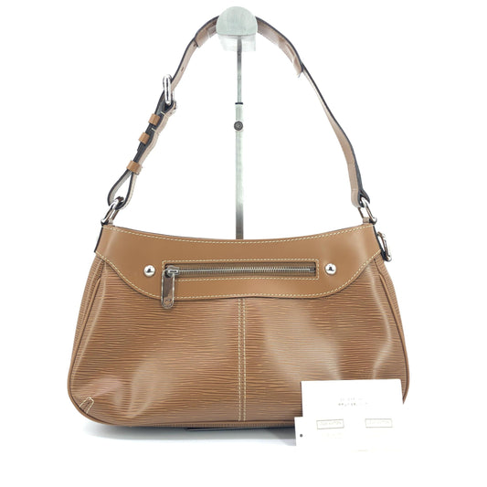 Louis Vuitton Brown Epi Leather Shoulder Bag With Zipper