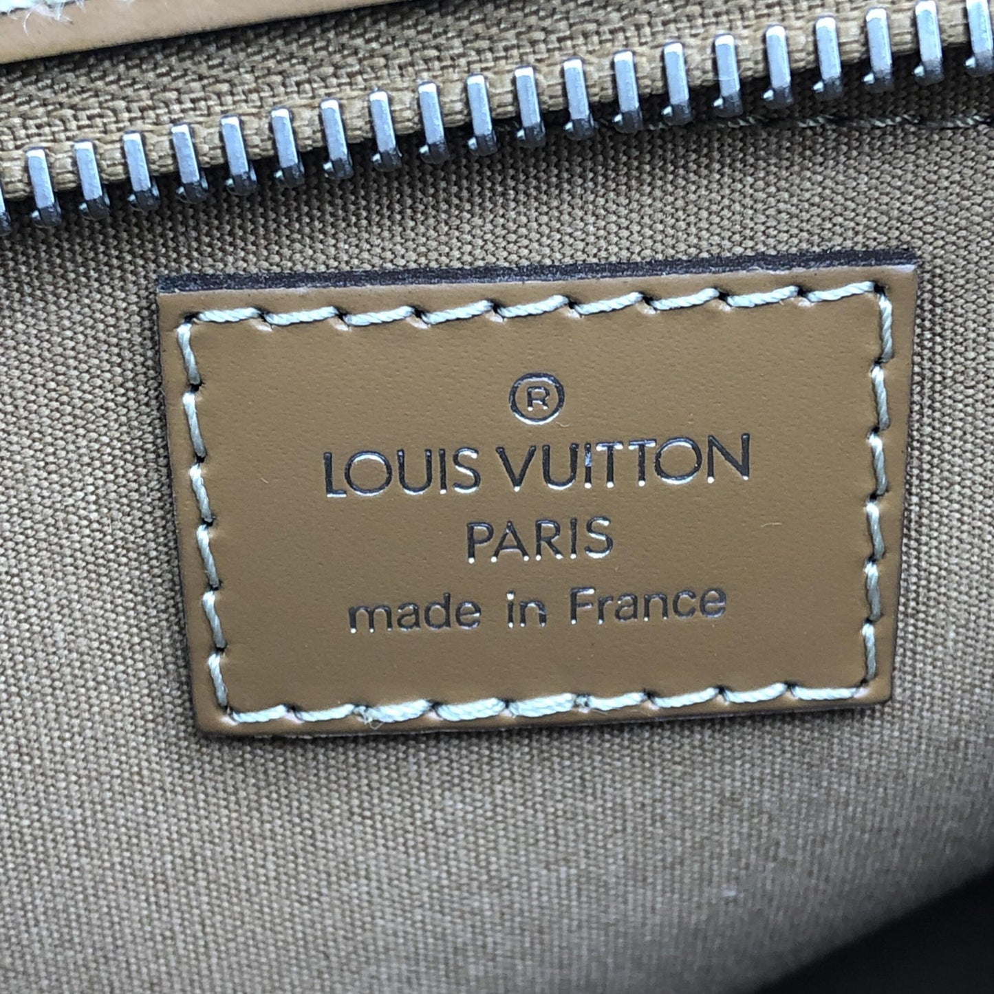 Louis Vuitton Brown Epi Leather Shoulder Bag With Zipper