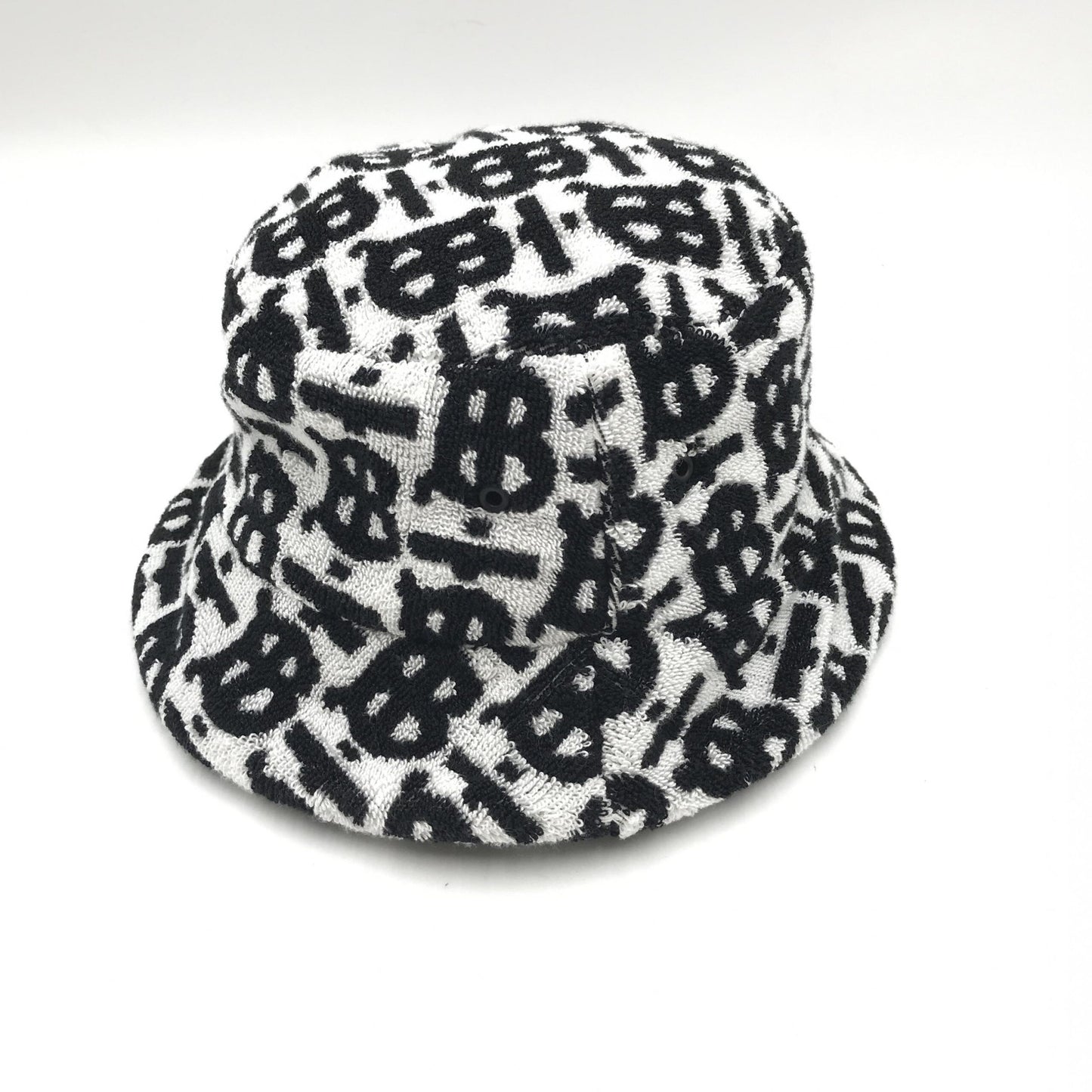 Burberry Cotton Monogram Jacquard Towel Bucket Hat