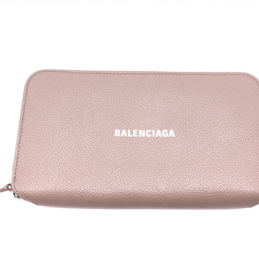Balenciaga Calfskin Zip Around Wallet