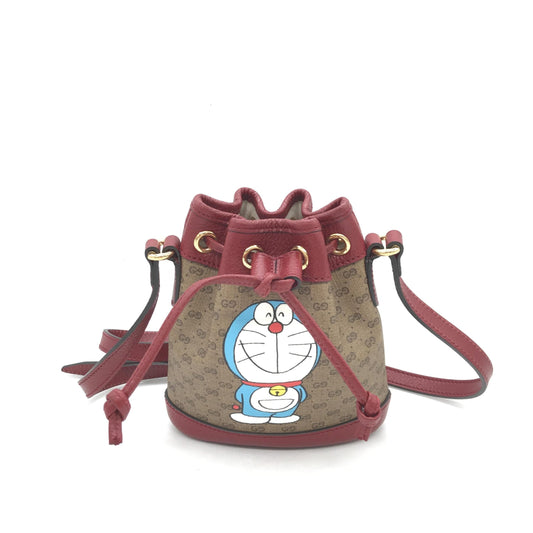 Doraemon X Gucci Coated Canvas Bucket Bag
