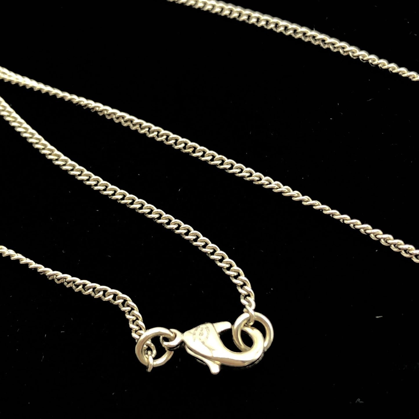 Chanel Gold Tone CC Circle Pendant Necklace