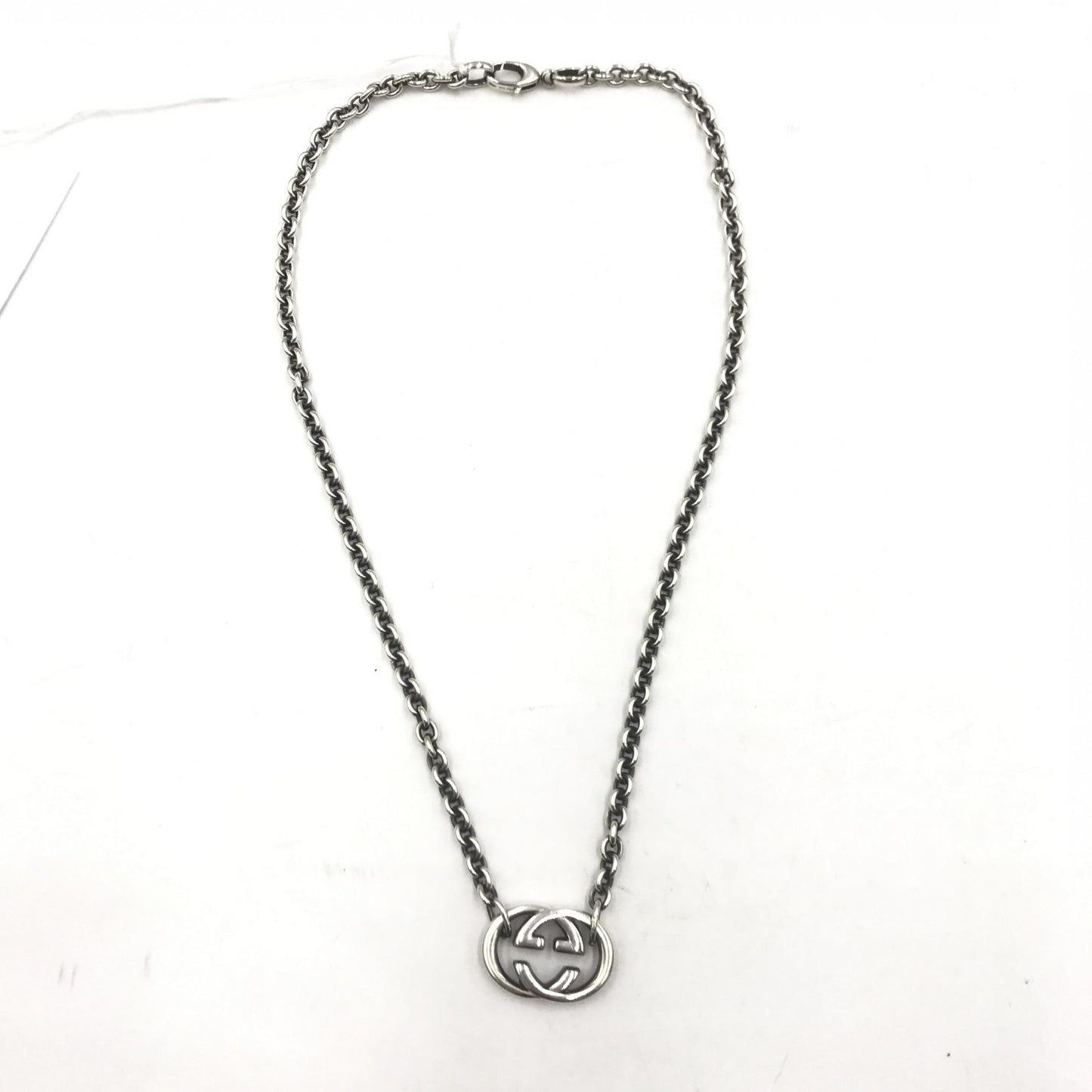 Gucci Interlocking G Silver Necklace Pendant