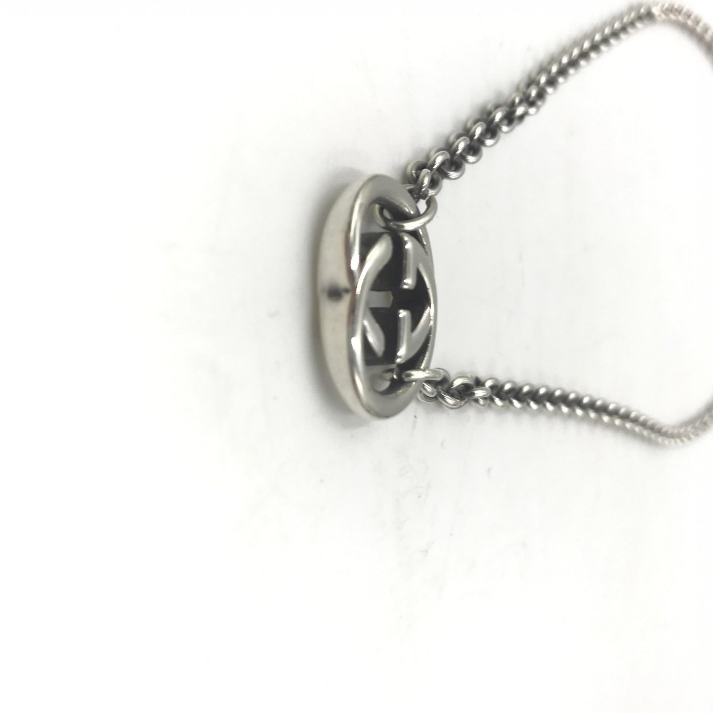 Gucci Interlocking G Silver Necklace Pendant