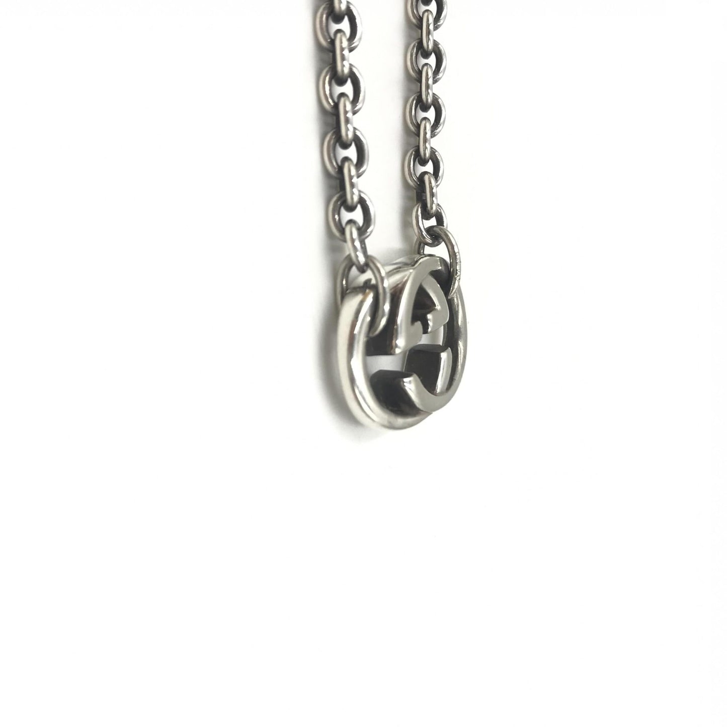 Gucci Interlocking G Silver Necklace Pendant
