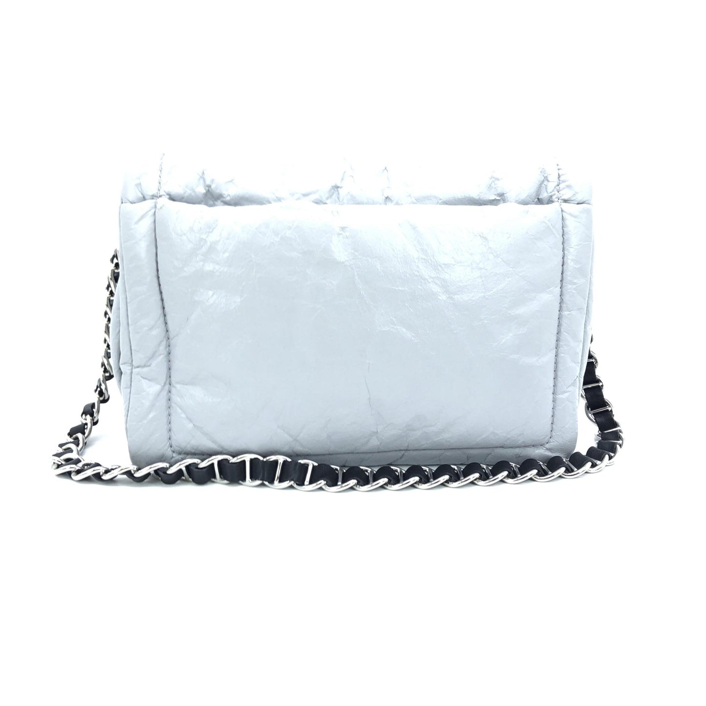 Marc Jacobs Light Grey Padded Chain Shoulder Bag