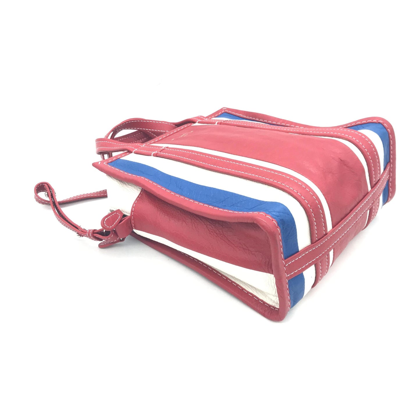 Balenciaga Multicolor Striped Leather Tote Bag