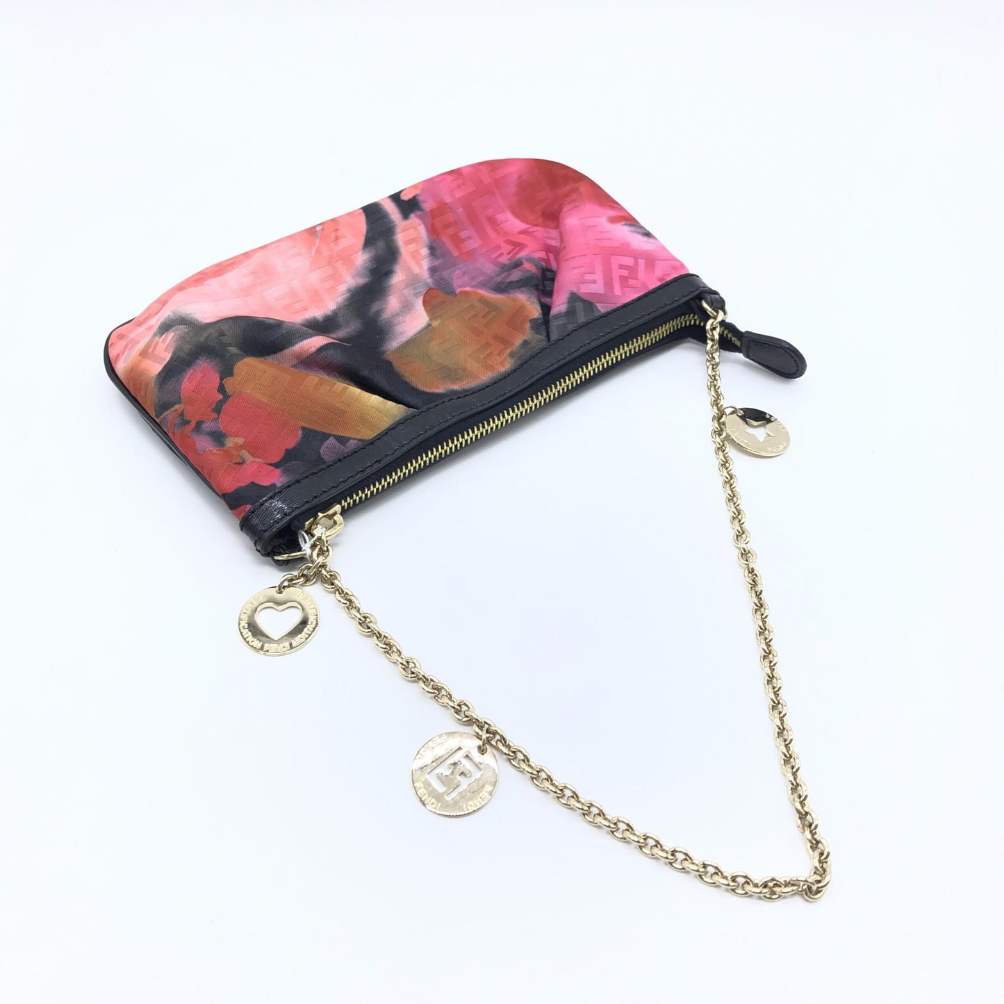 Fendi Multicolor Floral Print Shoulder Bag