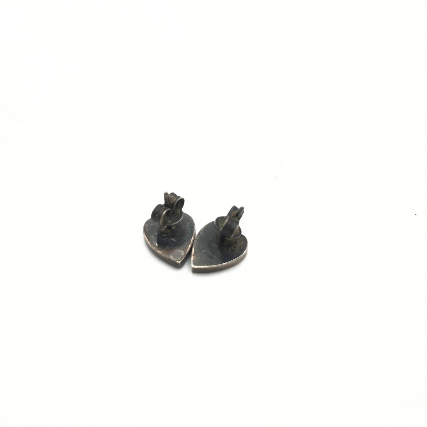 Gucci Silver 925 Heart Stud Earrings