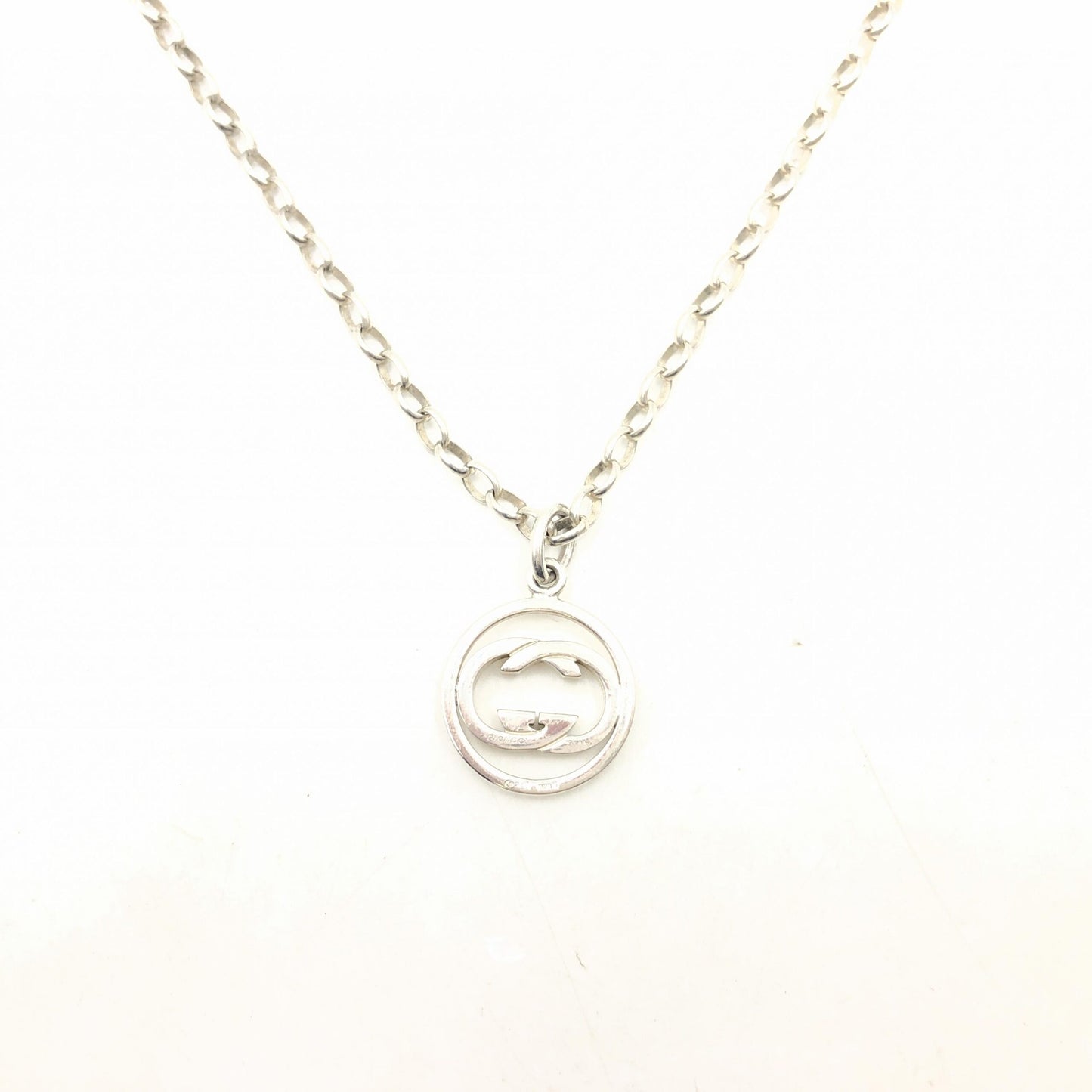 Gucci Sterling Silver Interlocking Circle Pendant