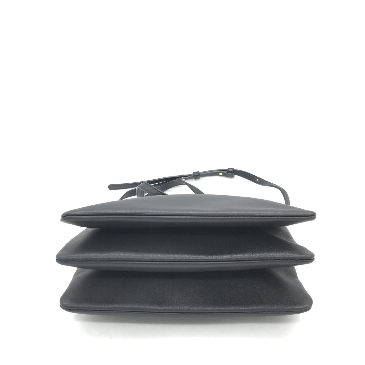 Celine Trio Black Leather Shoulder Bag