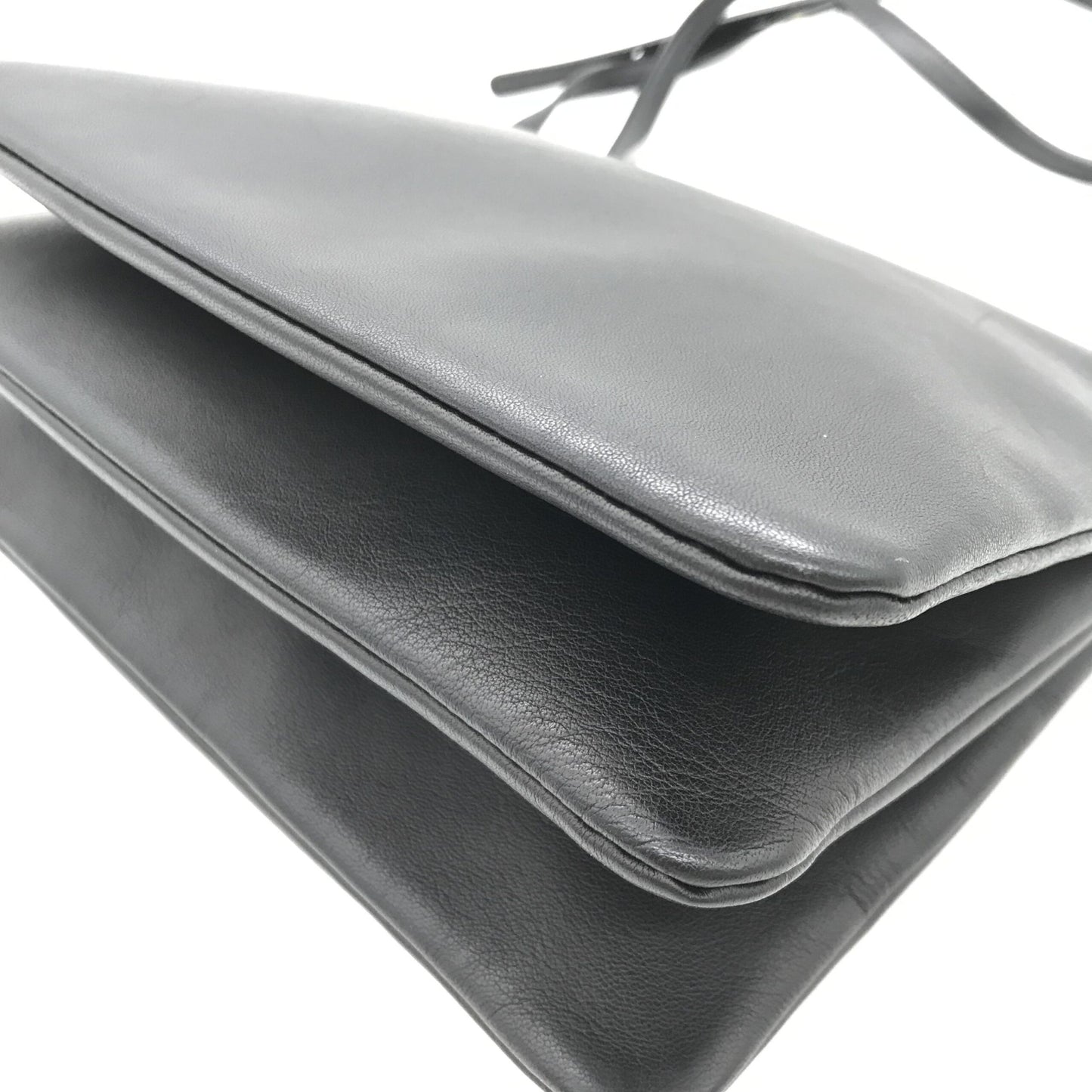 Celine Trio Black Leather Shoulder Bag