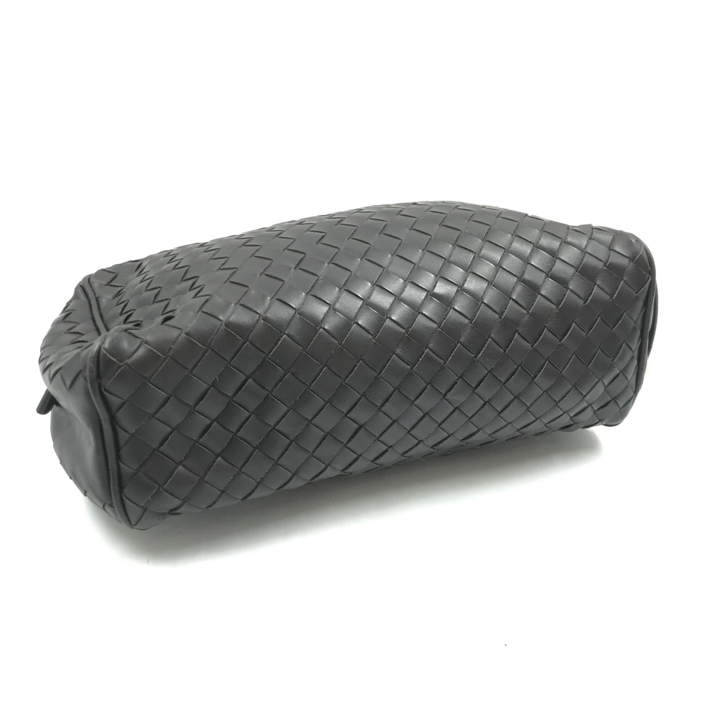 Bottega Veneta Woven Leather Cosmetic Bag, Black