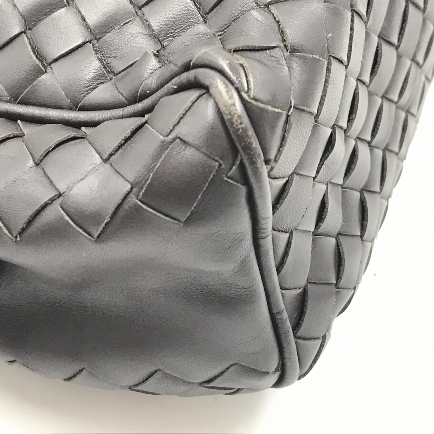 Bottega Veneta Woven Leather Cosmetic Bag, Black