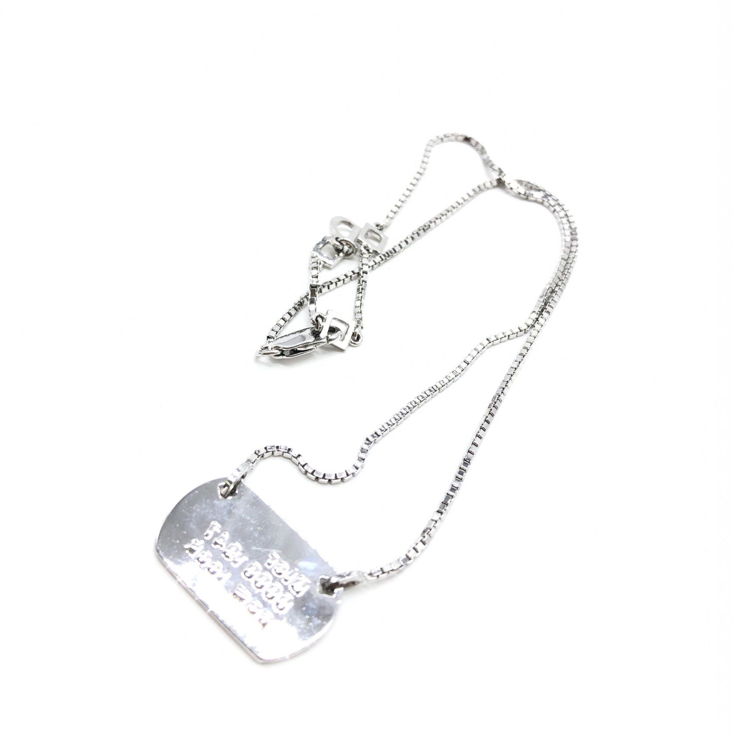 Christian Dior Dior 925 Sterling Silver Antique Art Deco Howard & Co. "Port" Necklace