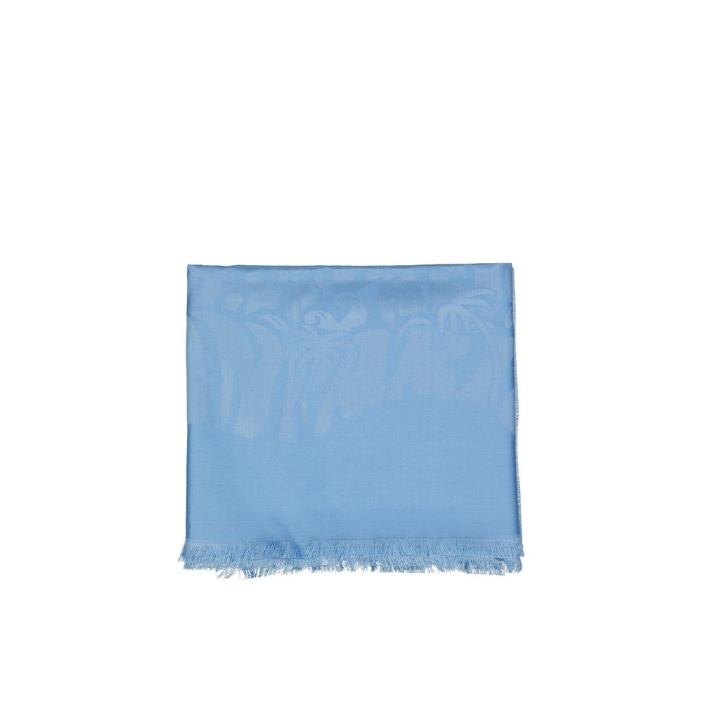 Lanvin Blue Silk Scarf