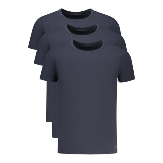 Tommy Hilfiger Blu Cotton Men T-Shirt