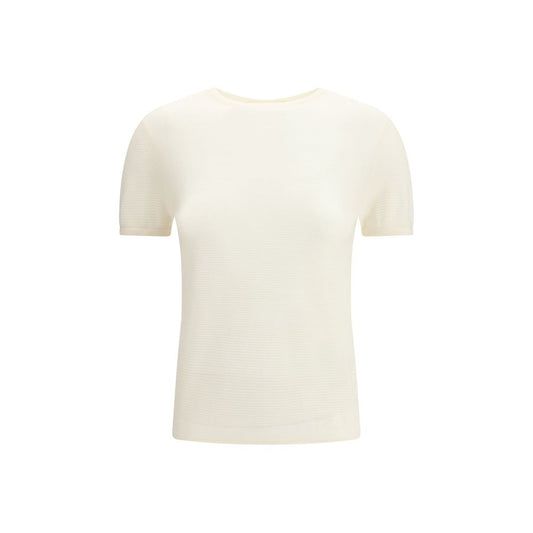 Lisa Yang White Cashmere T-Shirt