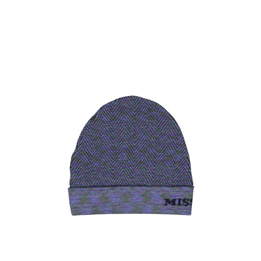 Missoni Purple Wool Beanie
