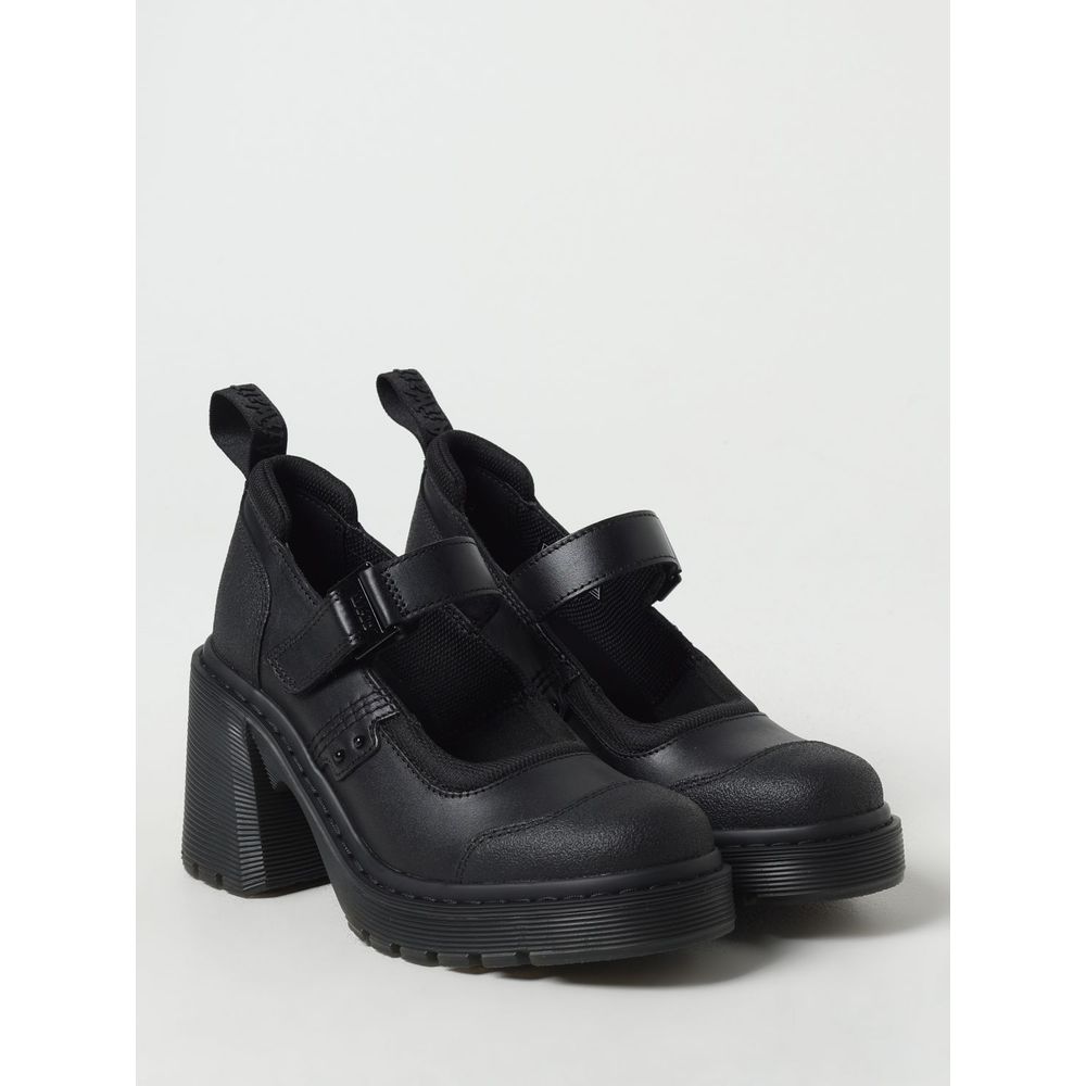 Dr. Martens Black Leather Platform Pumps