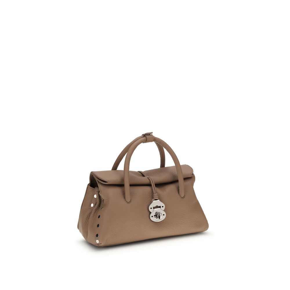 Zanellato Brown Calf Leather Bos Taurus Shoulder Bag